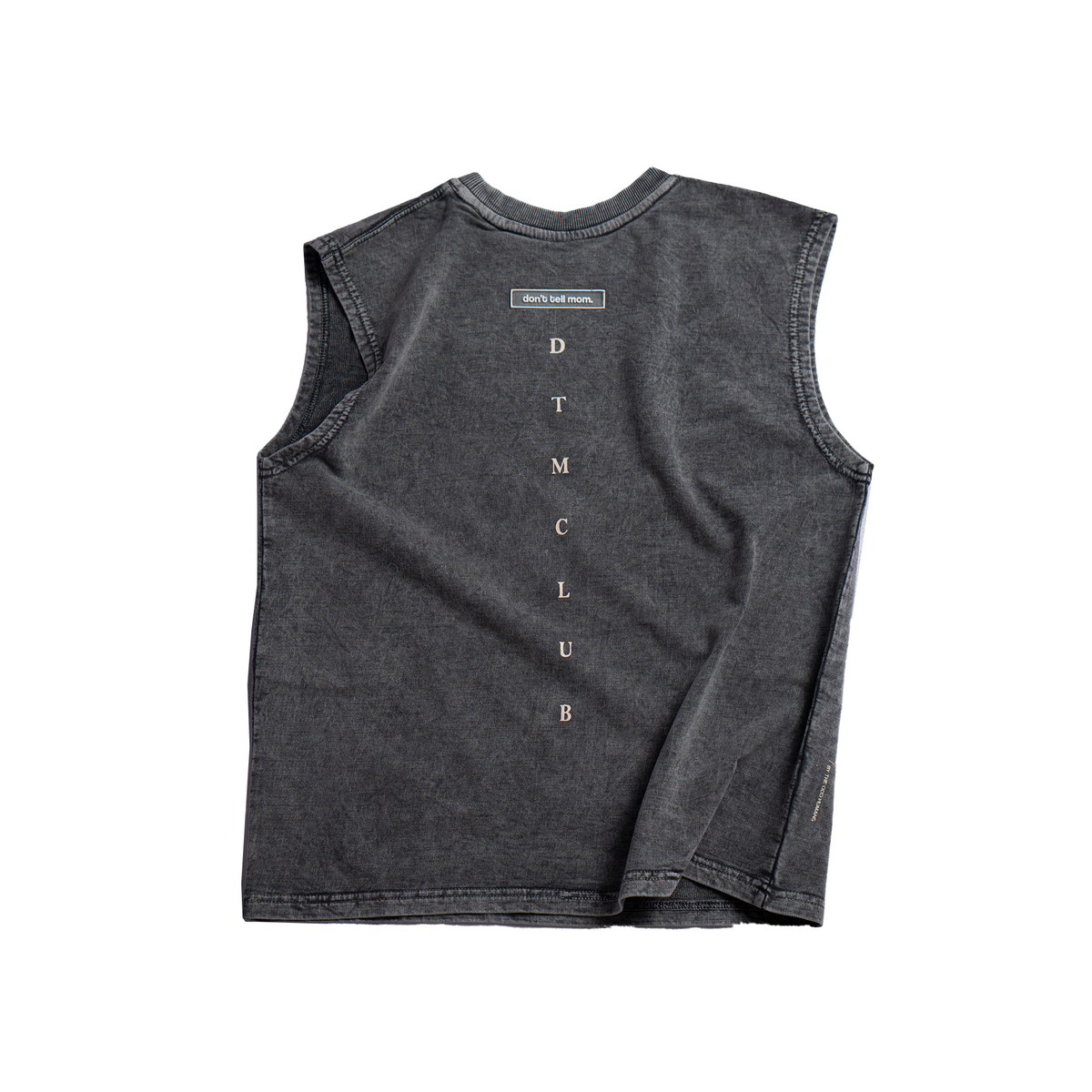 Charcoal grey acid wash