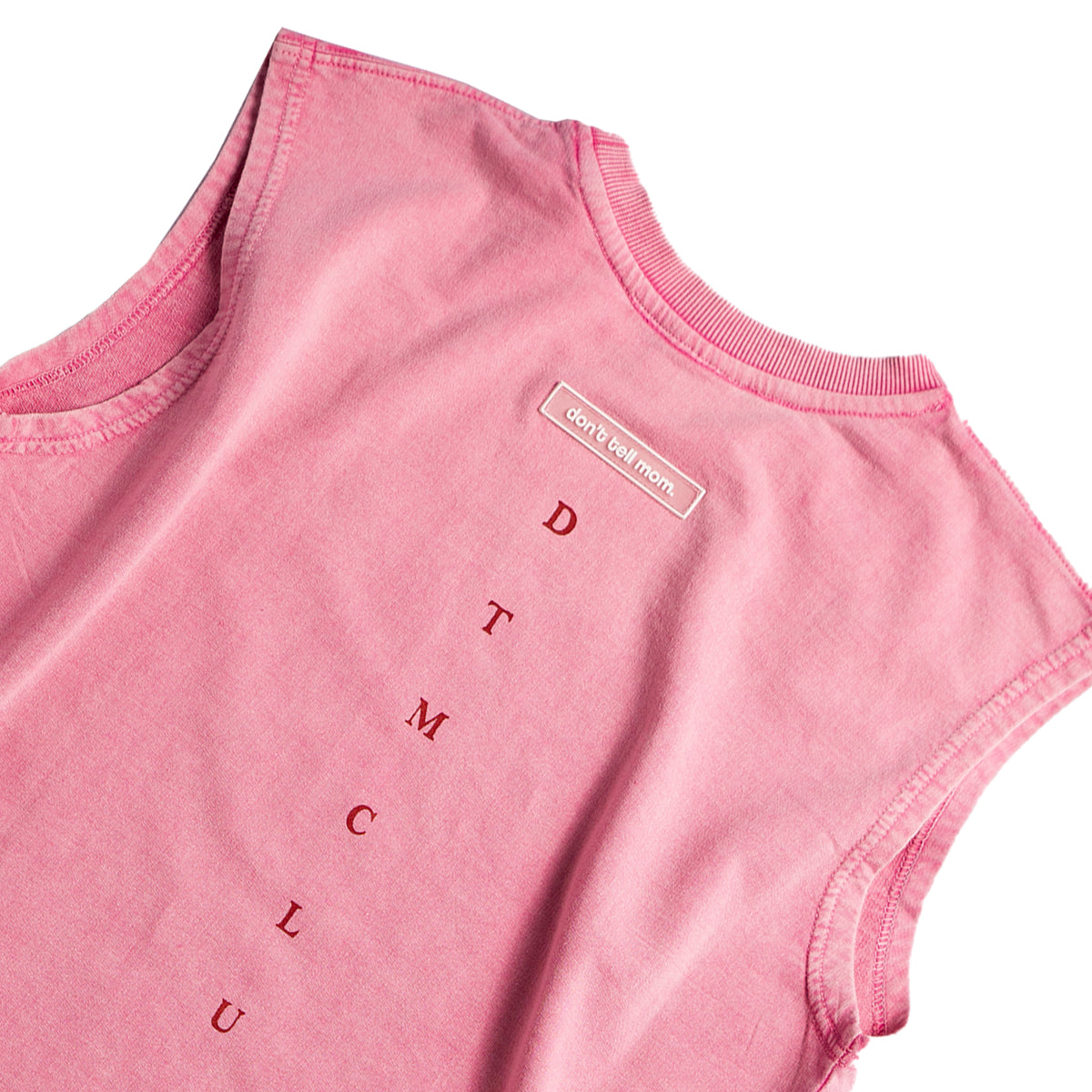 Pink acid wash Sleeveless