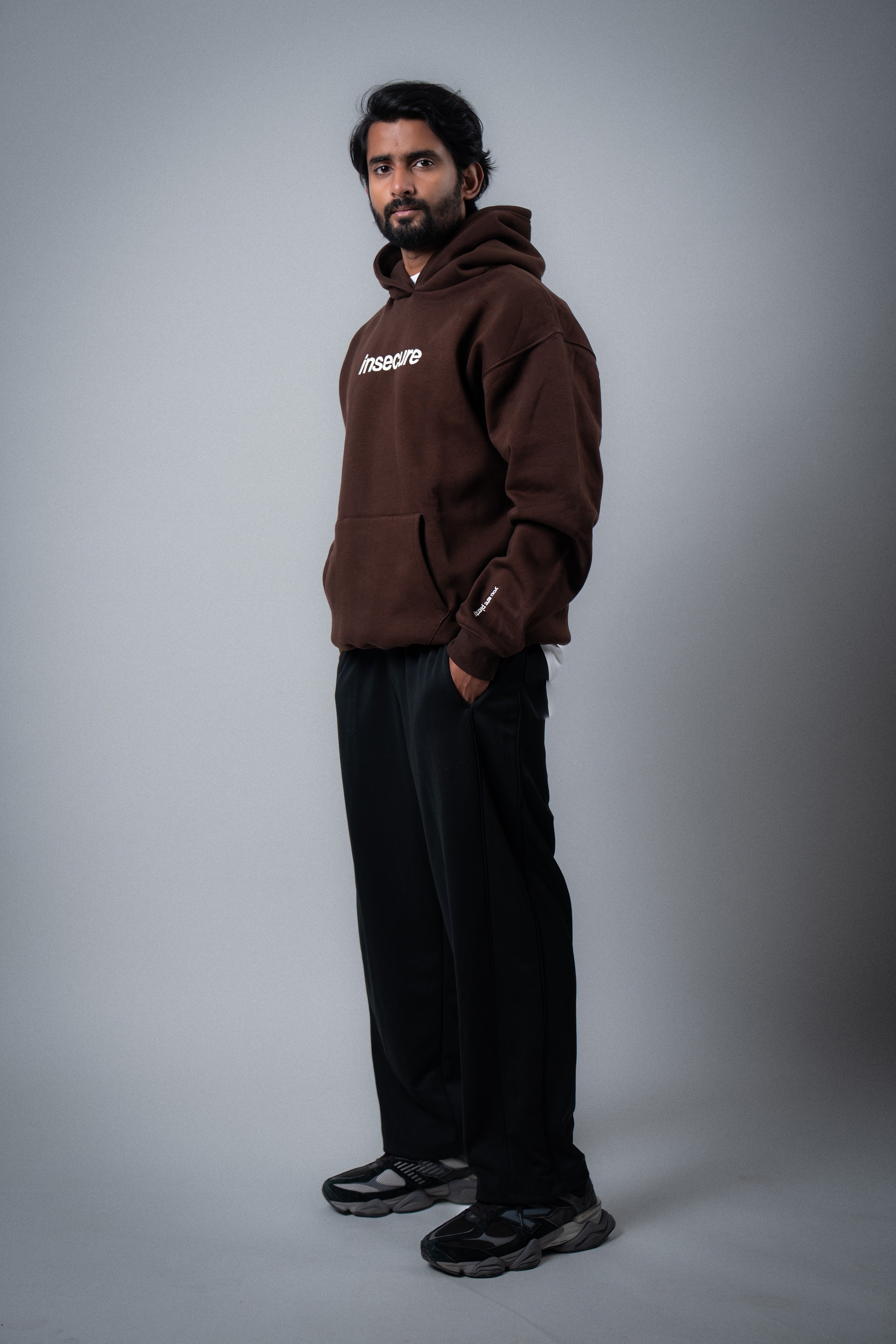 Insecure Brown Hoodie