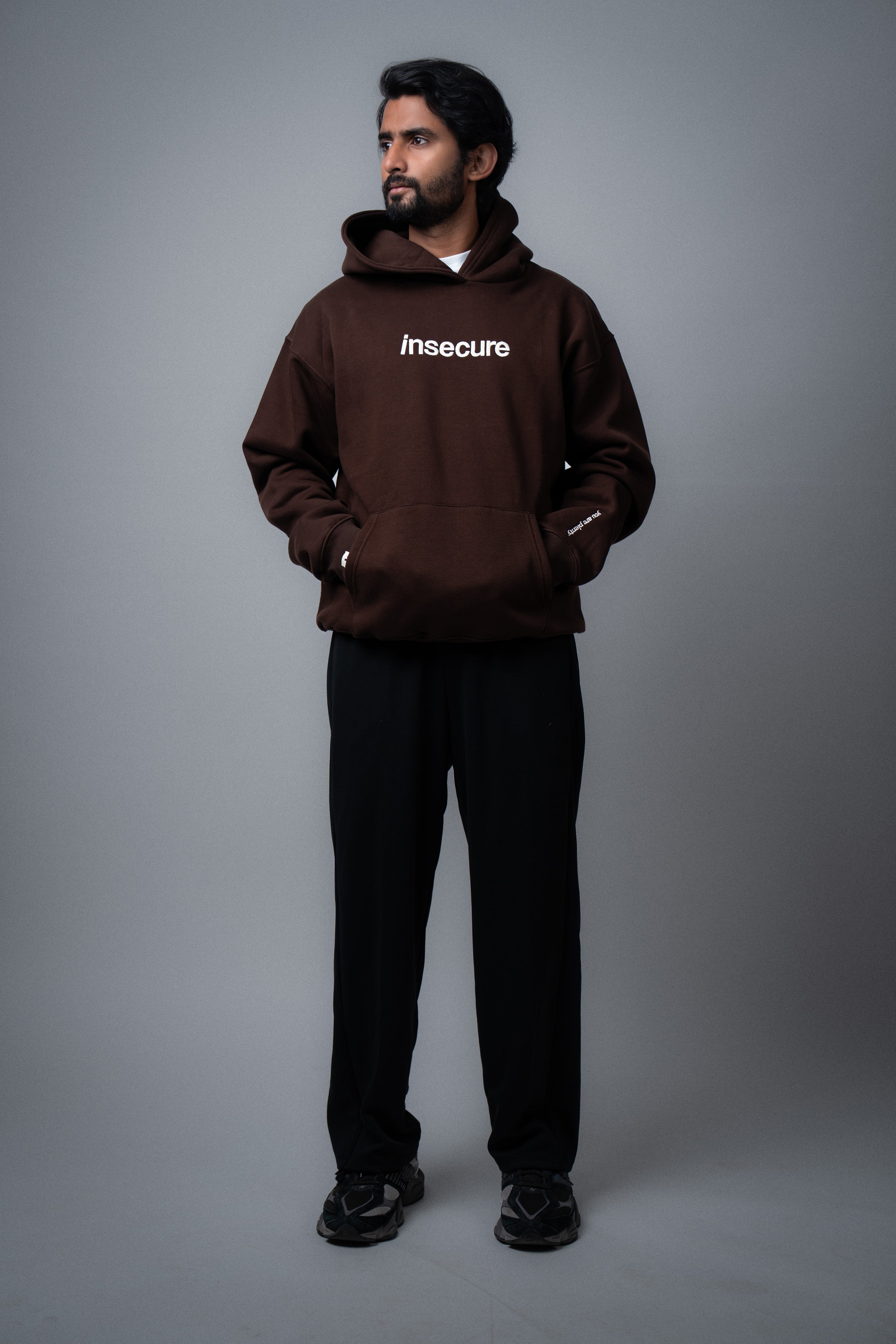Insecure Brown Hoodie