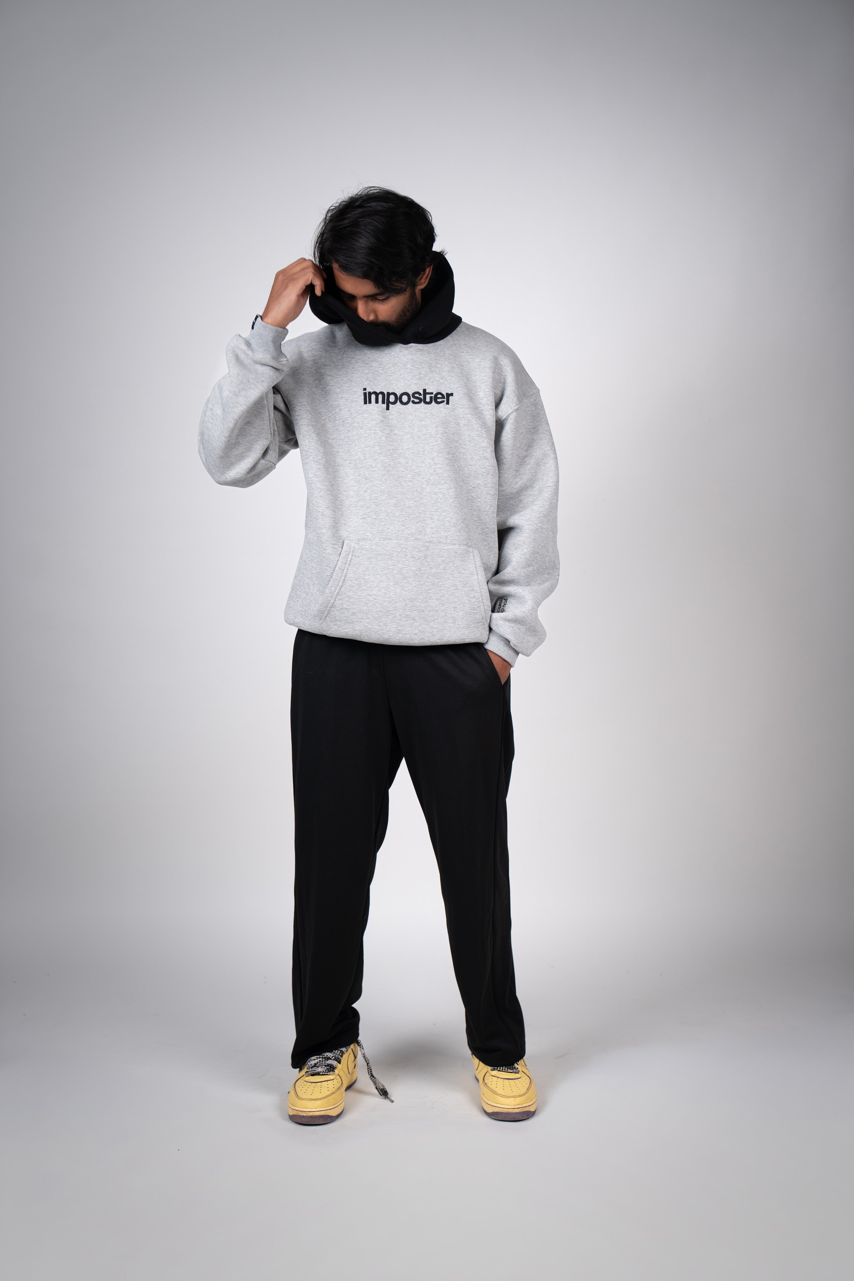 Imposter Grey with Black Hoodie