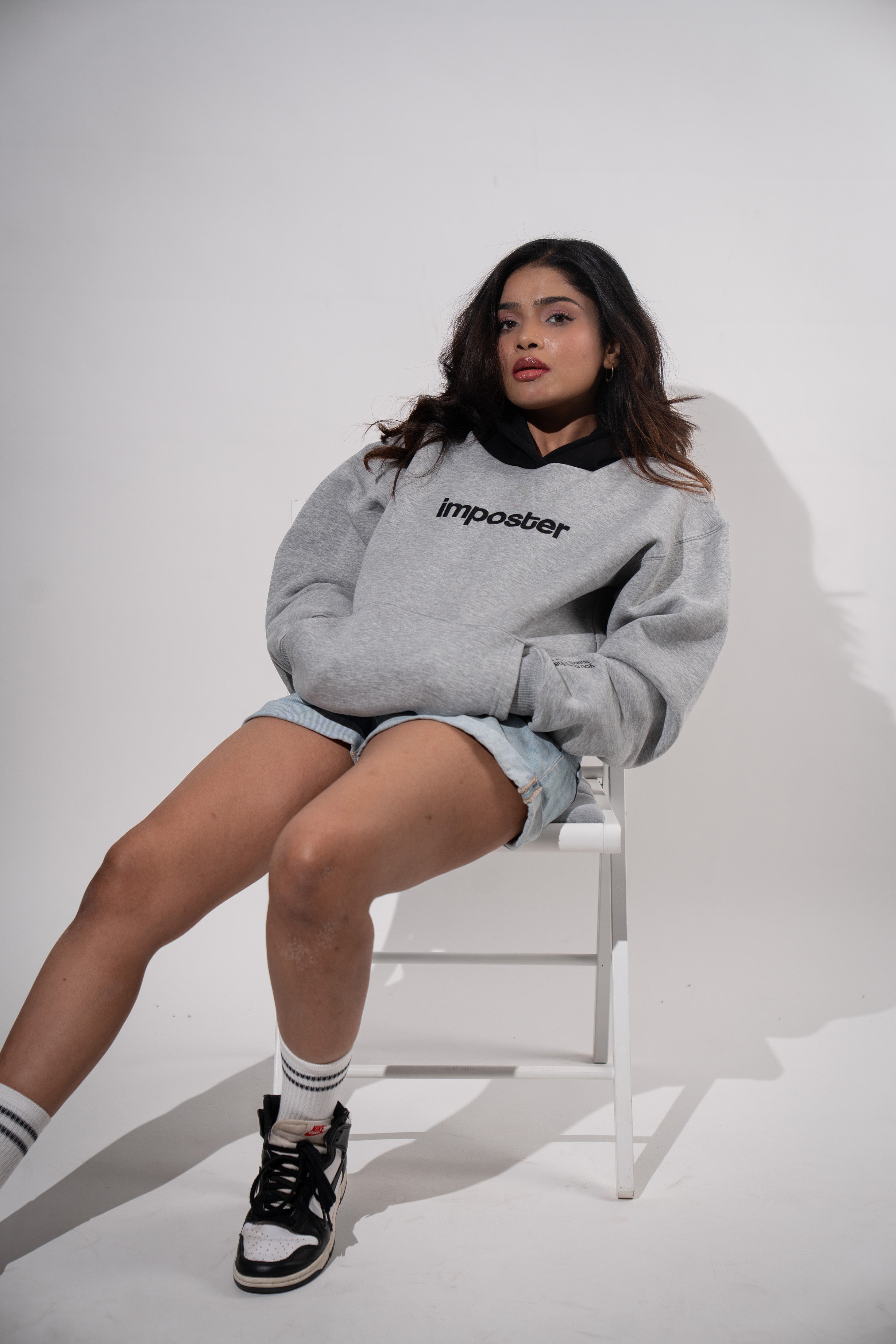Imposter Grey with Black Hoodie